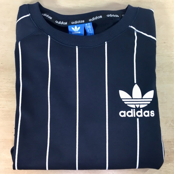 Adidas Eason Chan Extremely Rare Blue Striped Crew
